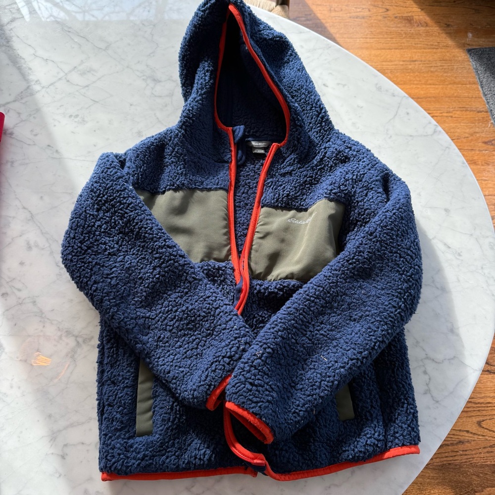 Eddie Bauer Kids Navy Fleece Jacket (size S 7/8)